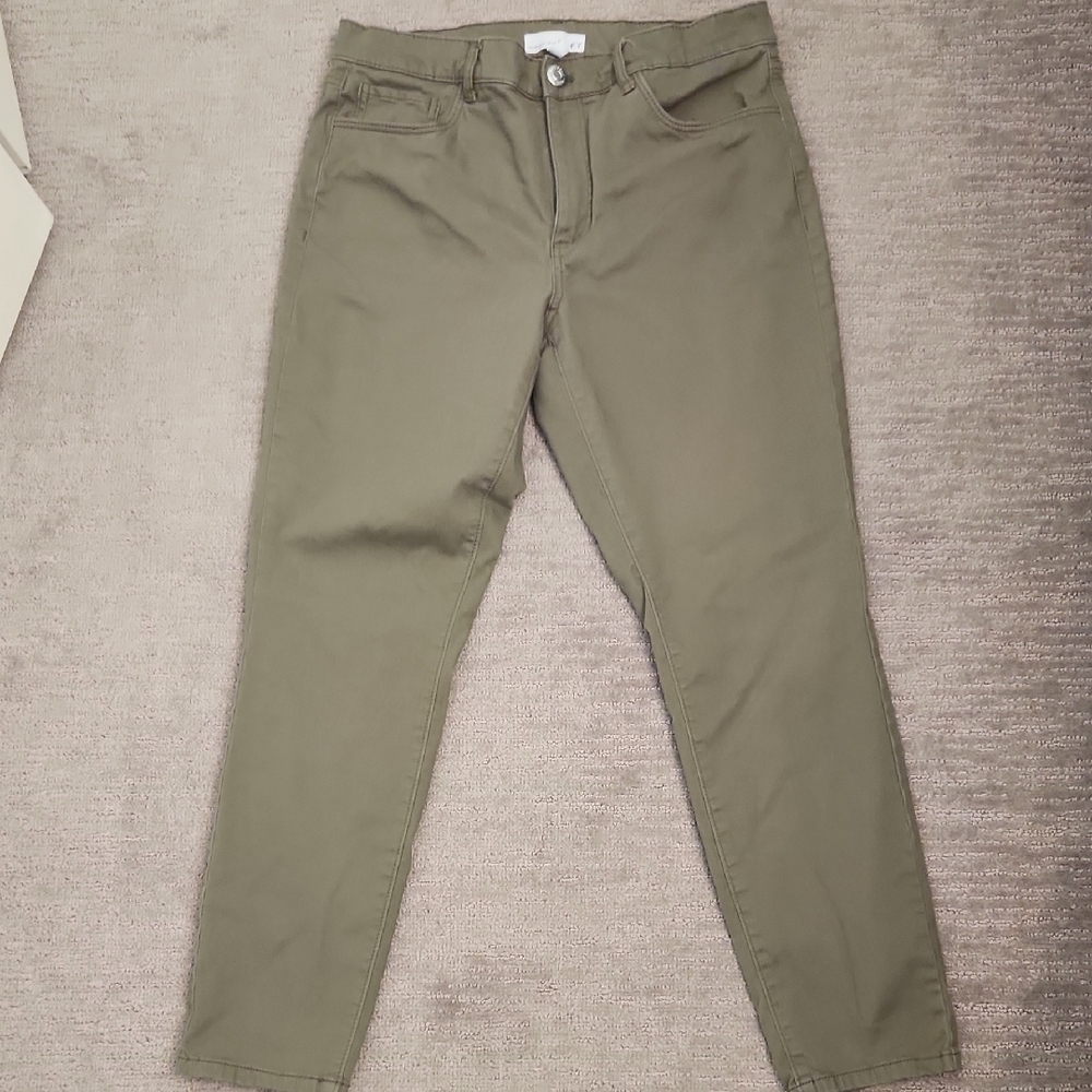 LOFT Khaki Green Trousers